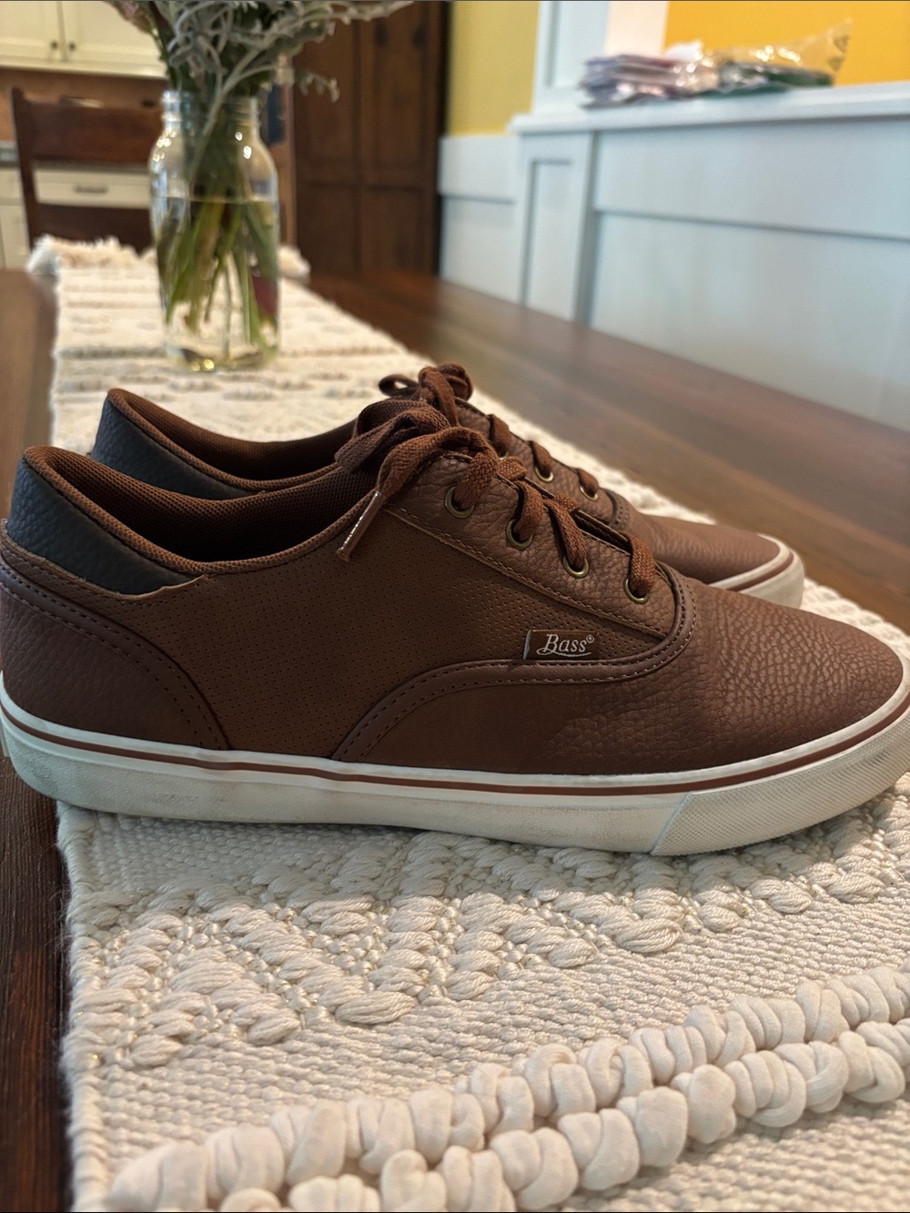 Bass Men's Casual Brown Low-Top Sneakers